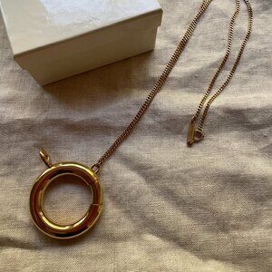 Maison Margiela Giant lobster clasp pendent necklace